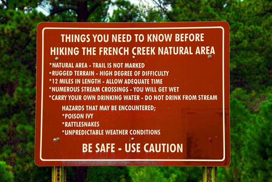 Hiking-Sign