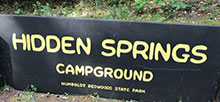 Humboldt Redwoods State Park Hidden Springs