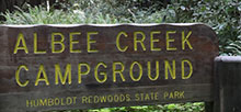 Humboldt Redwoods State Park Albee Creek