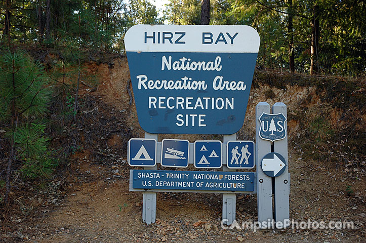 Hirz Bay Campground Sign