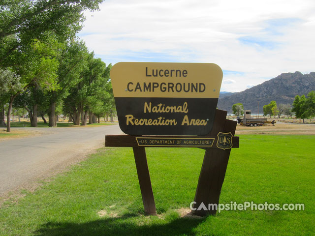 Lucerne Campground Sign