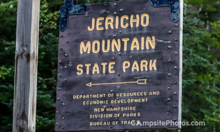 Jericho Mountain State Park Sign