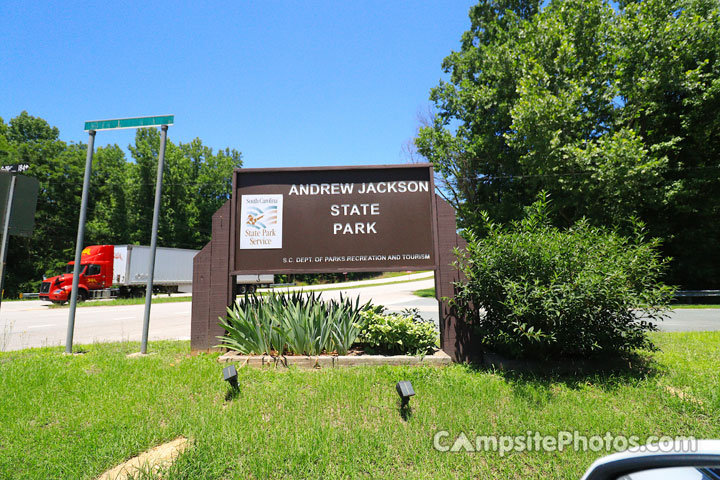 Andrew Jackson State Park Sign