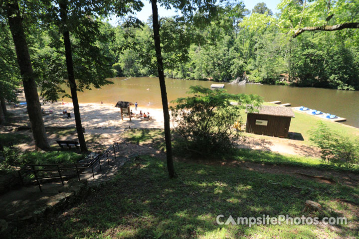 Paris Mountain State Park Swim Beach View