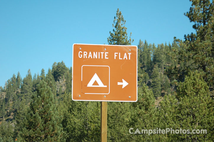 Granite Flat Campground Sign