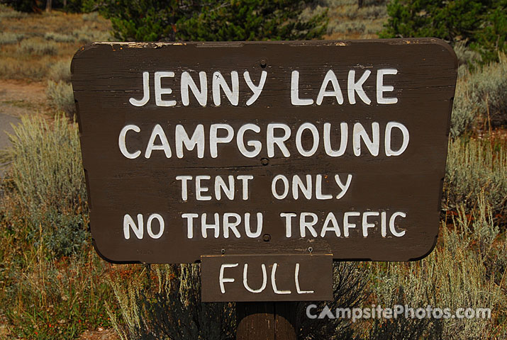 Jenny Lake Sign