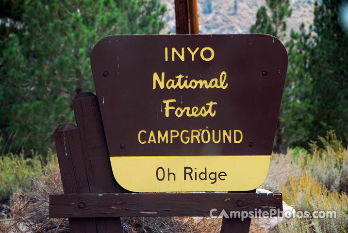 Oh Ridge Campground Sign