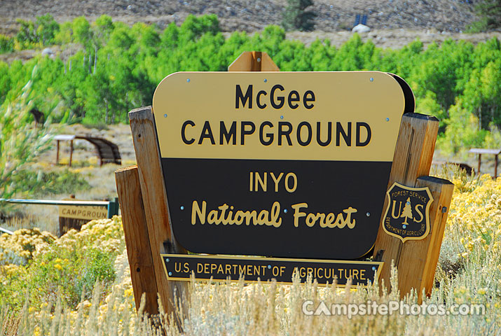 McGee Creek Sign
