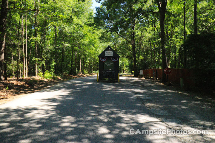 Lake Wateree State Park Entrance