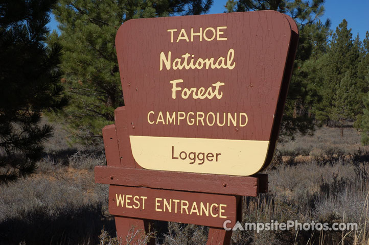Logger Campground Sign
