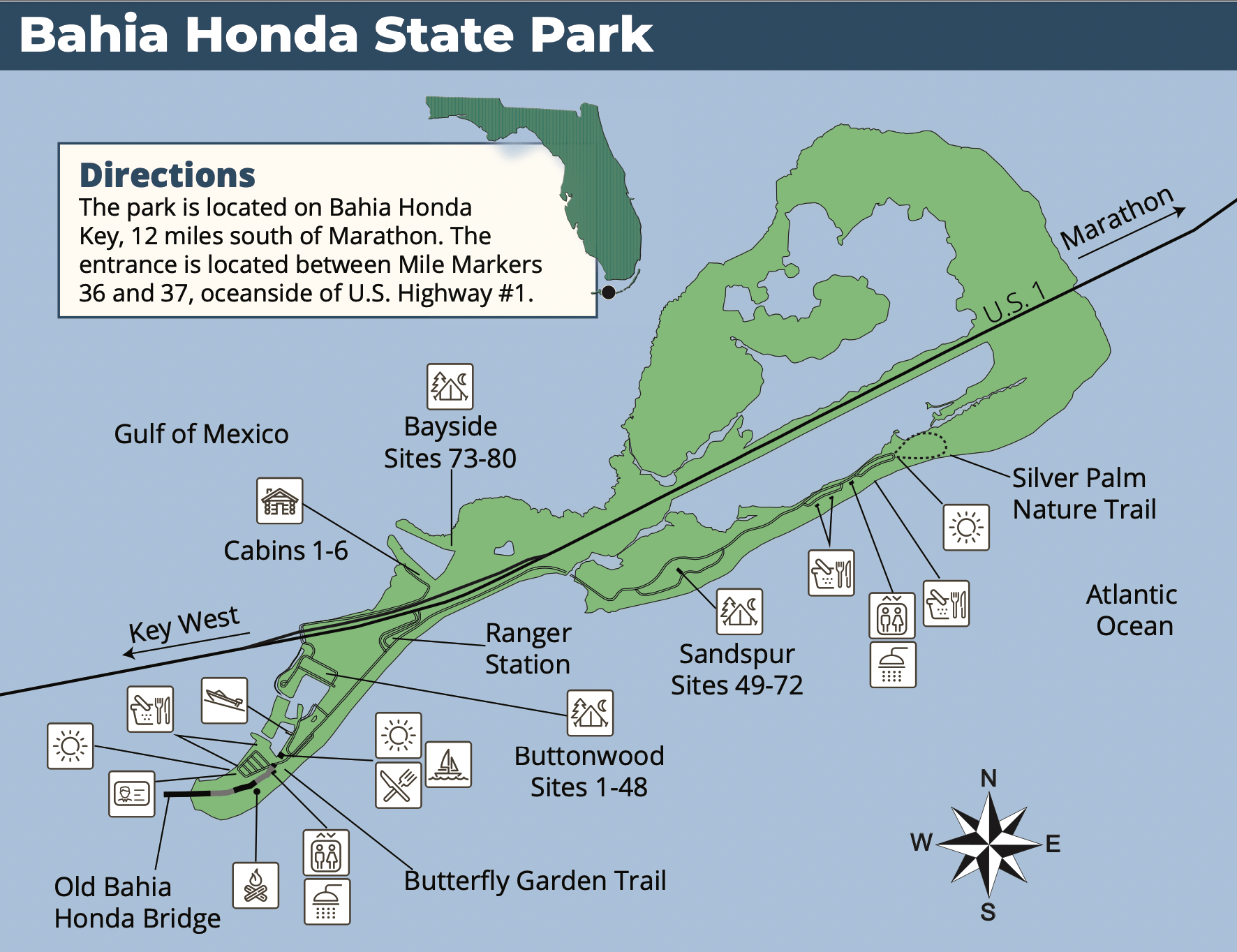 Bahia Honda State Park Campground Map