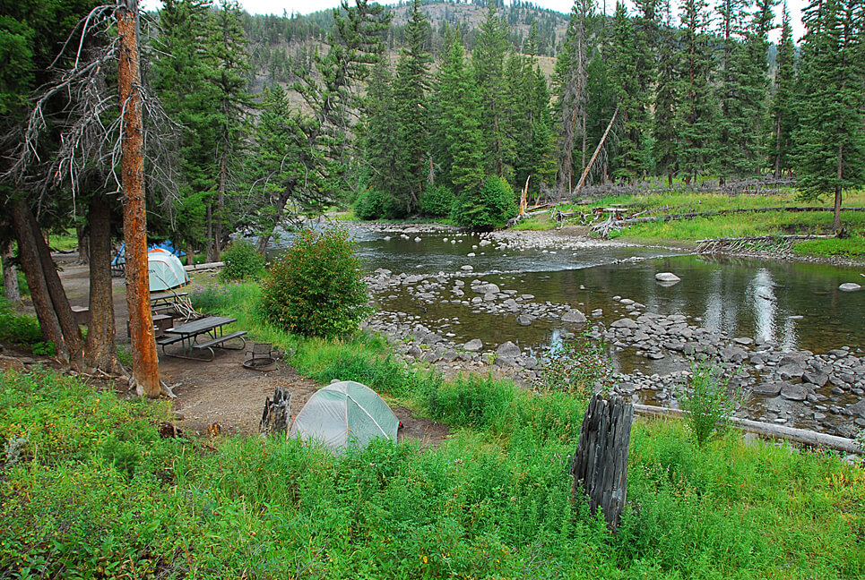 Yellowstone National Park Campsite Photos_Slough Creek View
