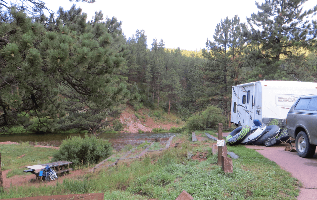 Lone Rock & Esterbrook campgrounds - Campsite River View