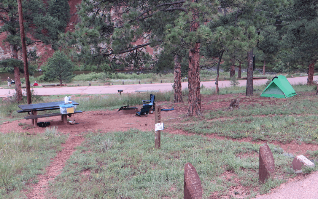 Lone Rock & Esterbrook campgrounds - Campsite View