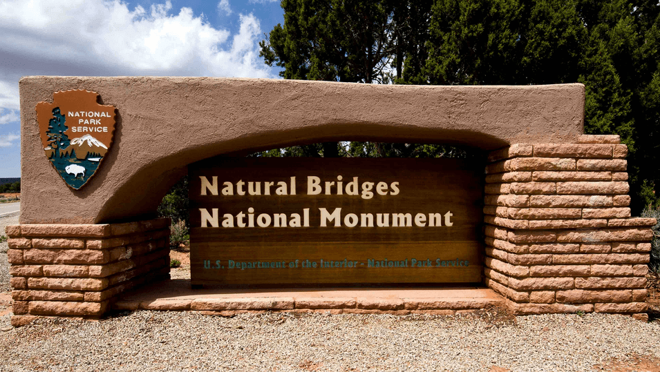 Natural Bridges National Monument Sign