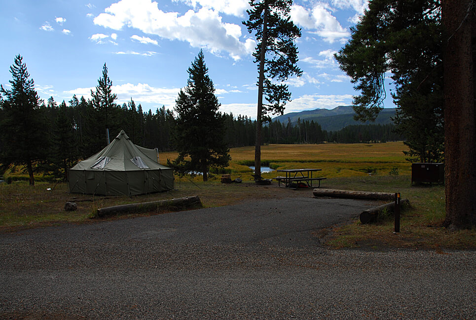 Yellowstone National Park Campsite Photos _Norris Creek