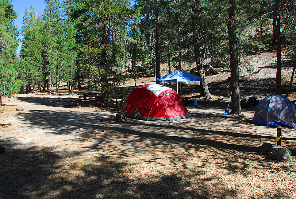 The Best Mammoth Lakes Area Campgrounds Minaret Falls Campsite 9