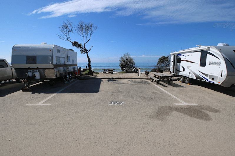 Best Santa Barbara Campgrounds-Carpinteria State Beach Site 377