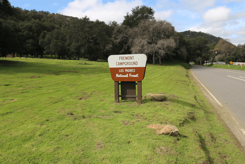 Best Santa Barbara Campgrounds-Fremont Sign