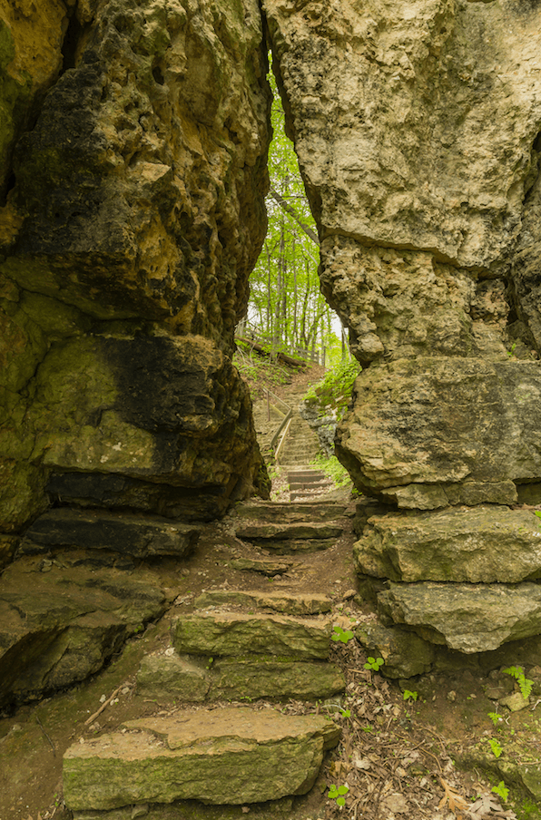Wyalusing State Park's Treasure Cave - The Keyhole