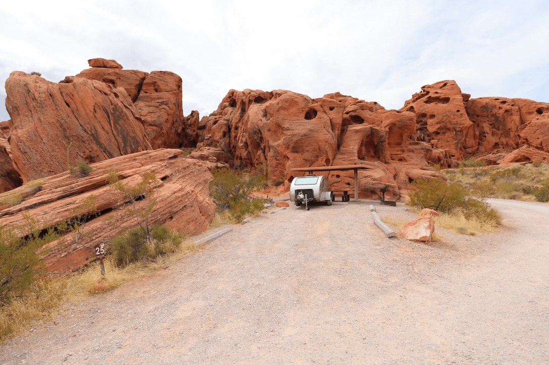 New Valley of Fire State Park Campsite Photos - Arch Rock Site 25