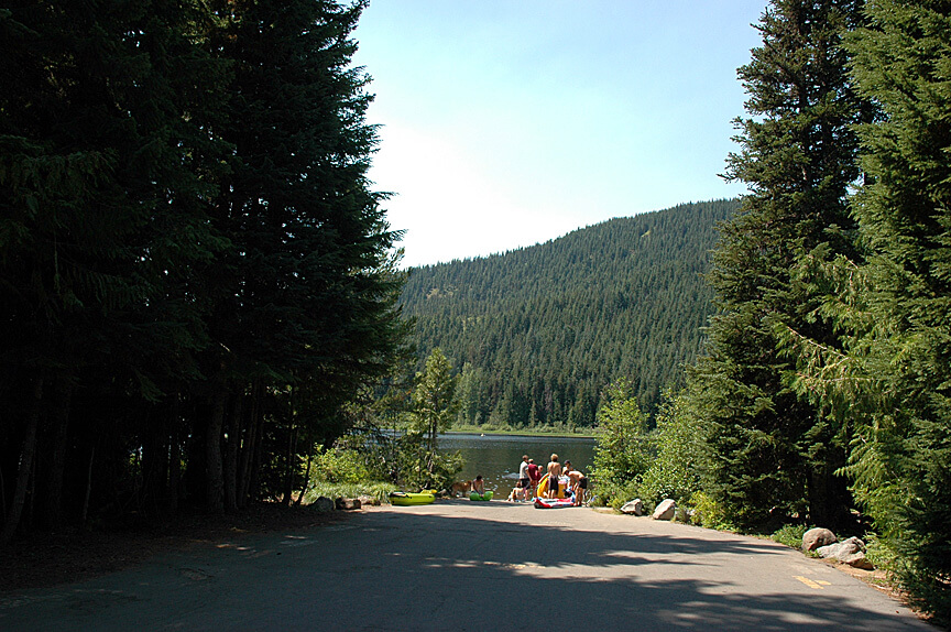 Best Campgrounds Near Mt. Hood - Trillium Lake Boat Ramp