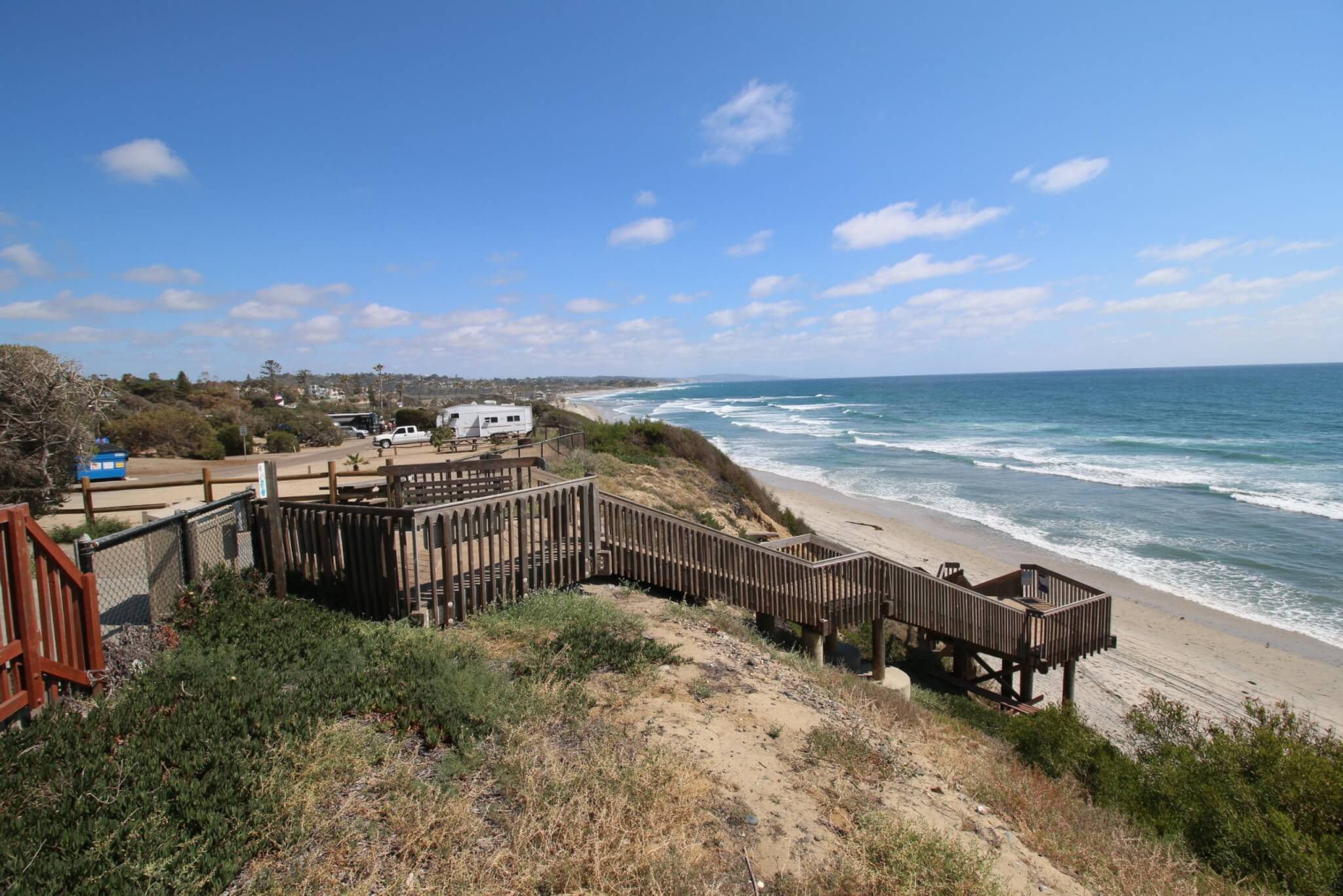 California Opens Campgrounds in 28 State Parks - San Elijo State Beach