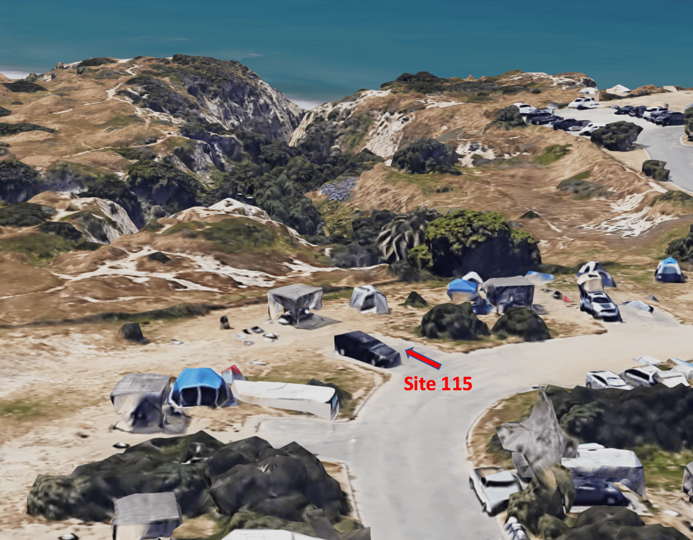 San Clemente State Beach - Campsite #115