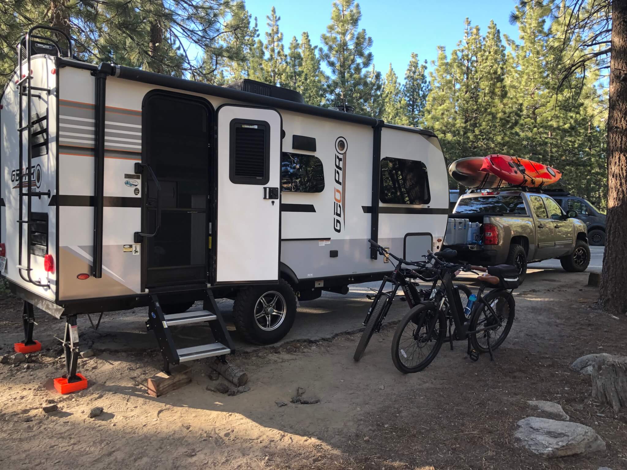 Camping with an E-bike - trailer