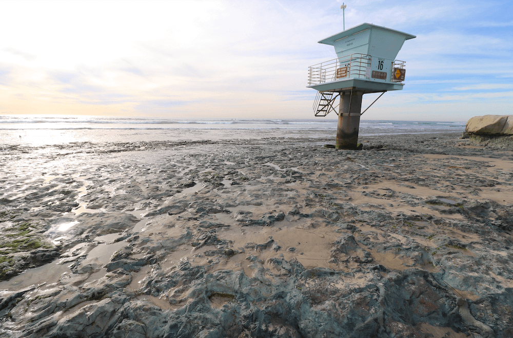 San Elijo State Beach Campsites Closed Lifeguard Tower