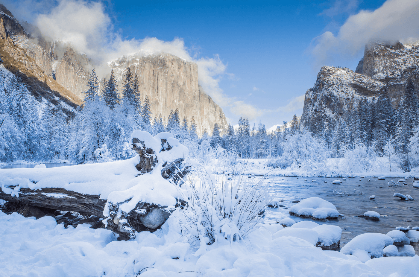 Yosemite National Park Closed - Snow